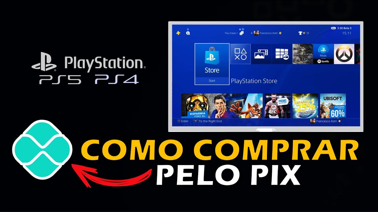 COMO COMPRAR JOGOS NO PLAYSTATION COM PIX | PS4 e PS5