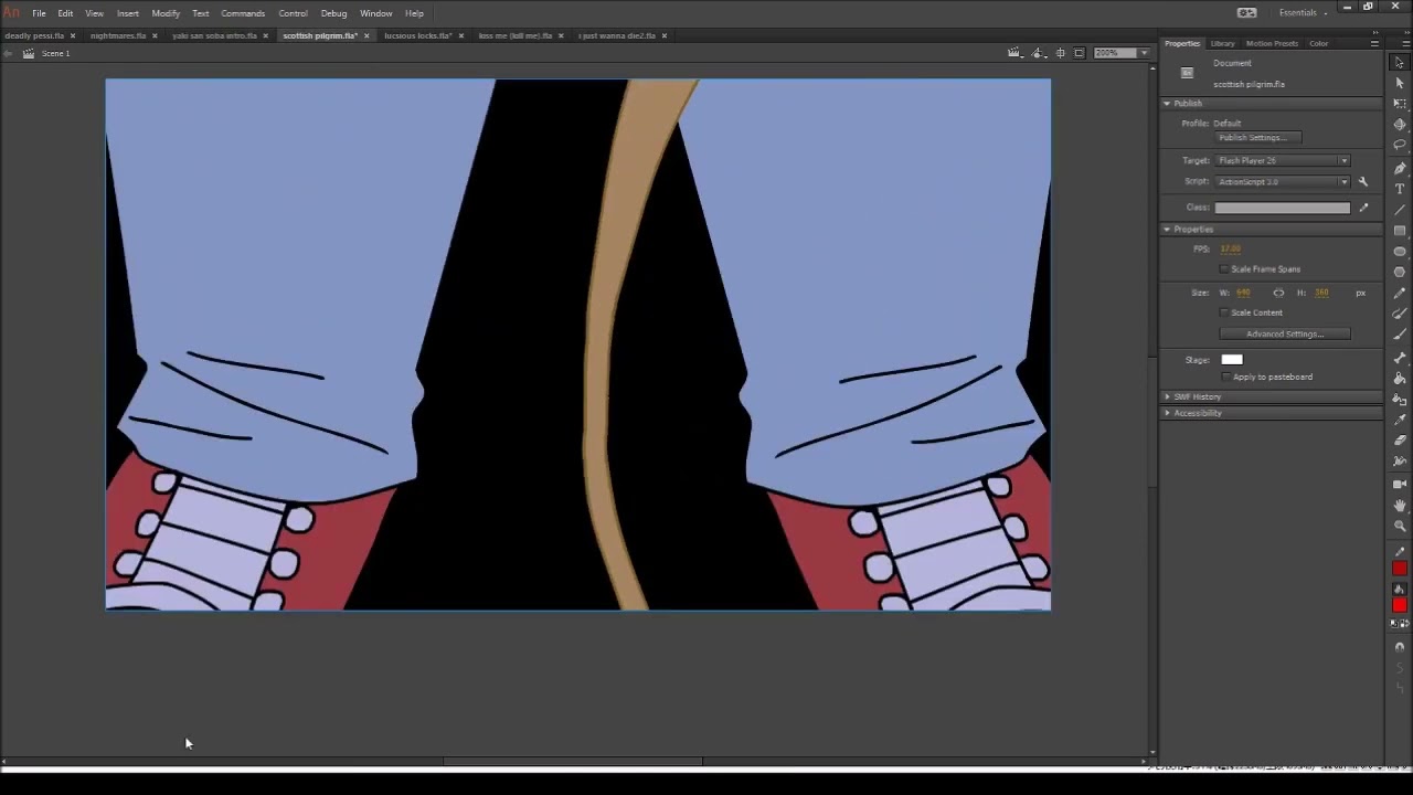 Unfinished birdie animation tw blood
