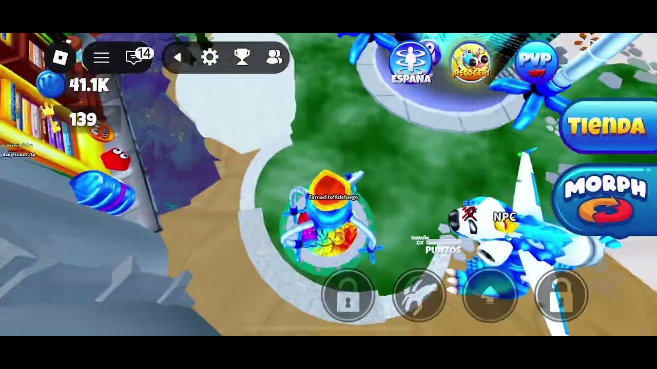 Consiguiendo el láser de morph world