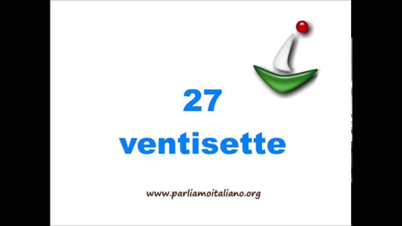 I numeri in italiano -