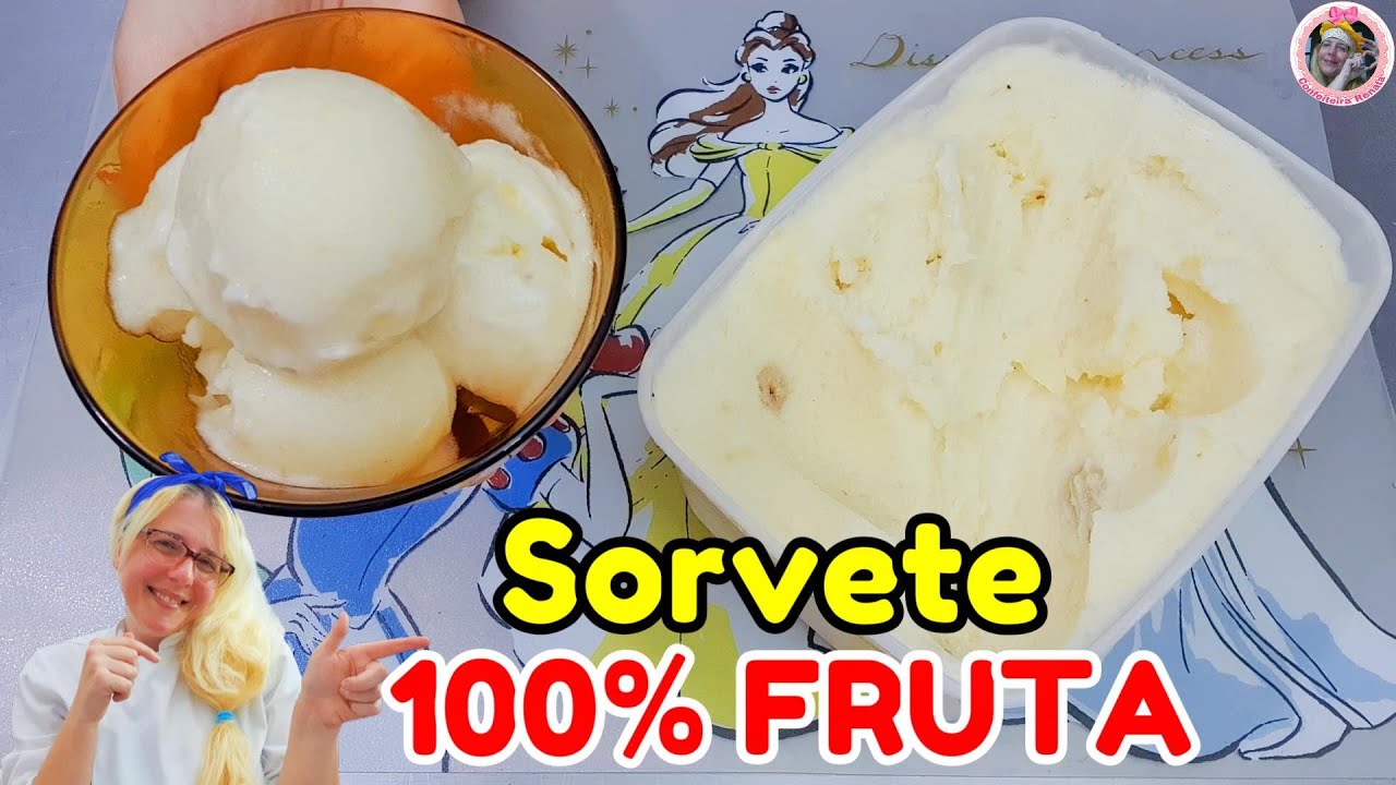 Sorvete de Abacaxi sem AÇÚCAR e sem LEITE / Sorvete de Abacaxi Diet / Sorvete Diet de Abacaxi