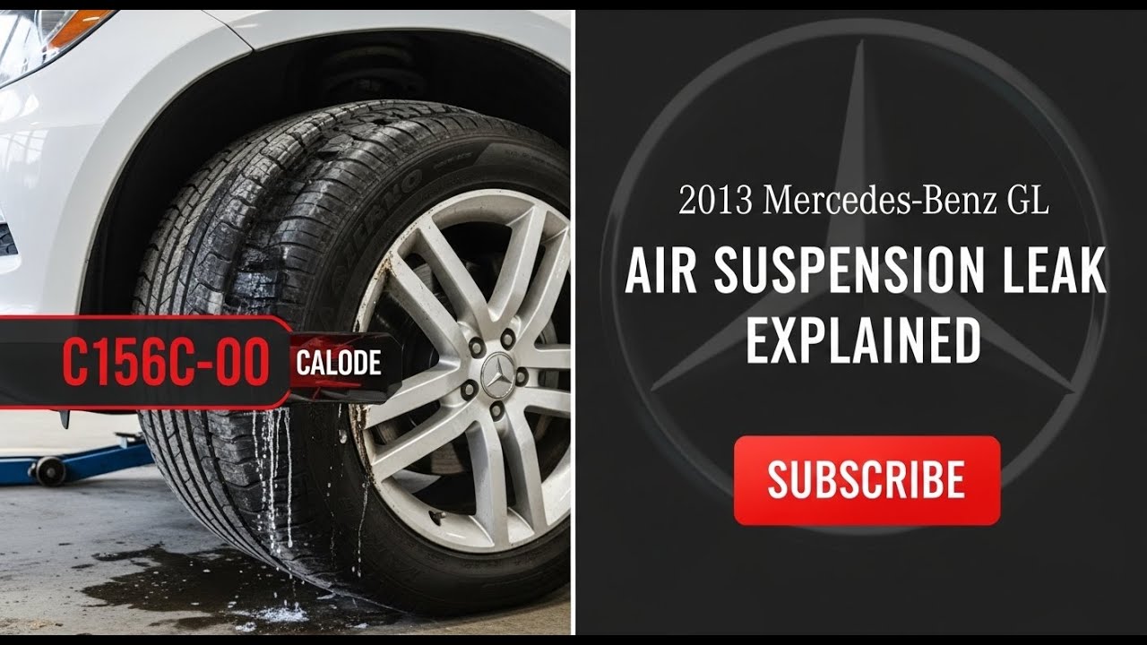 Утечка воздуха из пневматической подвески Mercedes-Benz GL 2013 года | Объяснение кода неисправно...