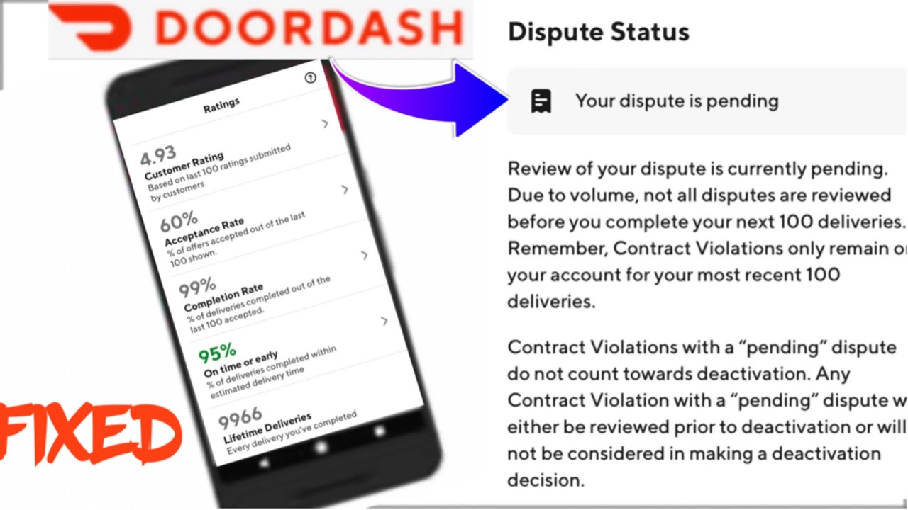 Calling DoorDash to Get a Contract Violation Removed: Live Call