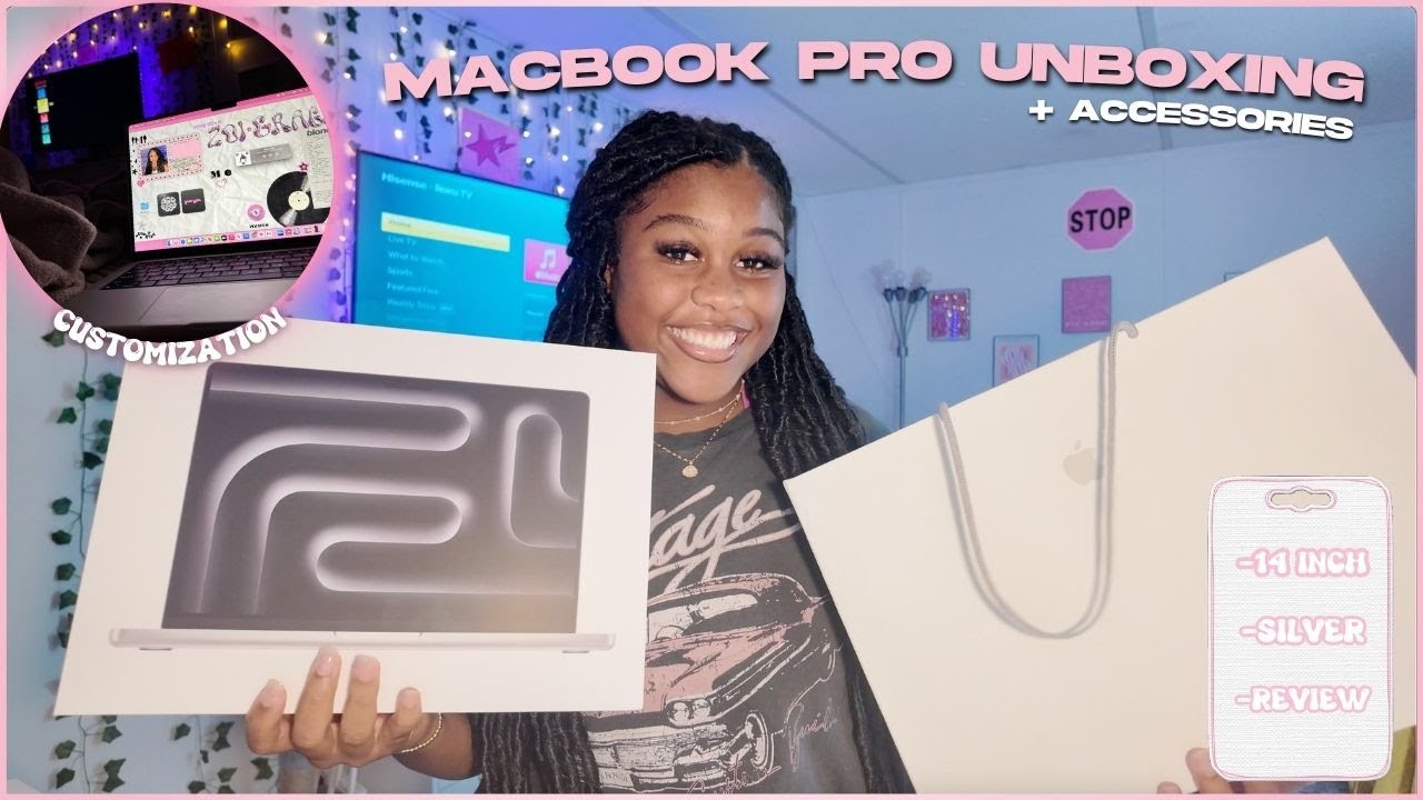 MACBOOK PRO UNBOXING!✨| review + accessories | (M3 chip)