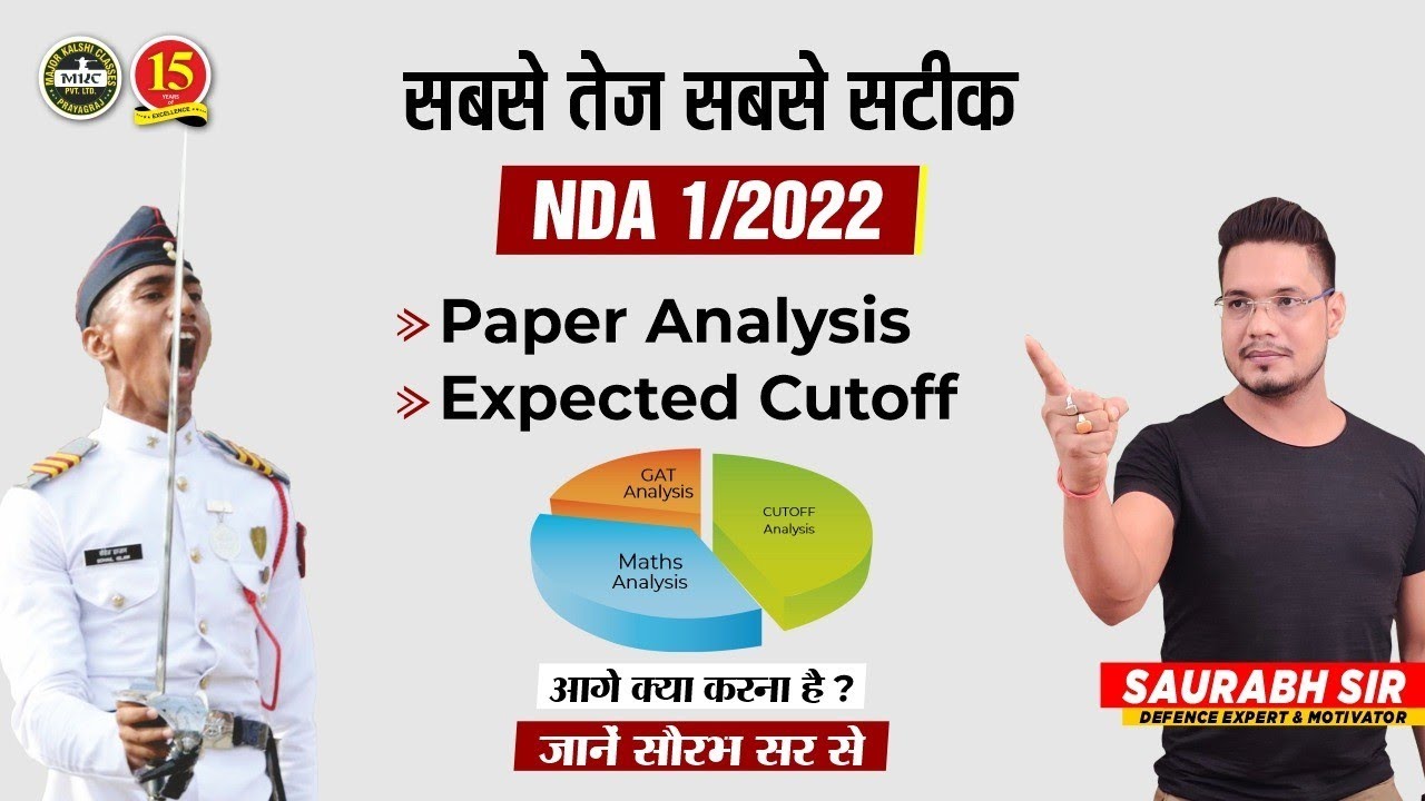 NDA 1/2022 Exam Paper Analysis | NDA 1/2022 Cutoff ? | NDA | MKC