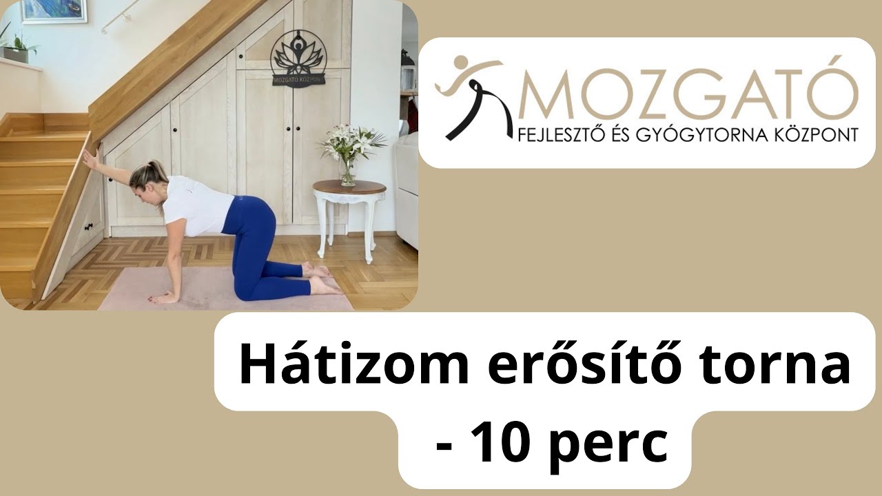 Hátizom erősítő torna négykézláb - 10 perc