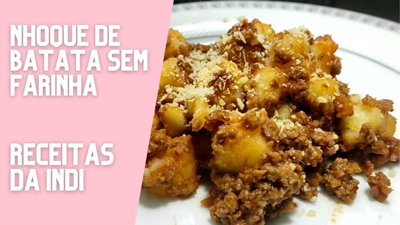 NHOQUE DE BATATA SEM FARINHA | SUPER FÁCIL,DERRETE NA BOCA, PODE CONGELAR