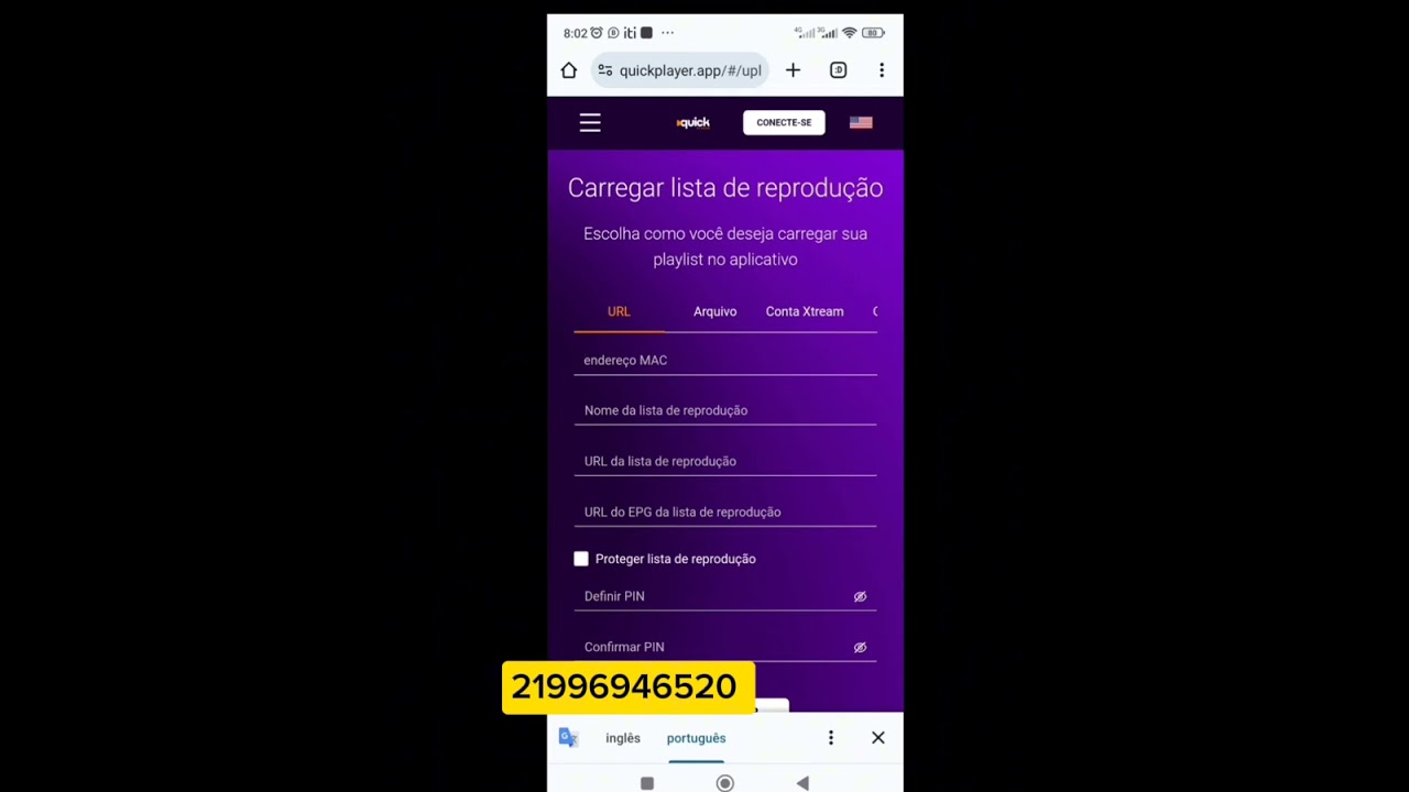 COMO ADICIONAR LISTA QUICK PLAYER NOVO APP PARA ROKU TV ETC