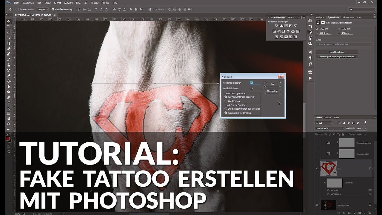 FAKE TATTOO ERSTELLEN MIT PHOTOSHOP // TUTORIAL // #34 // timoraab.de