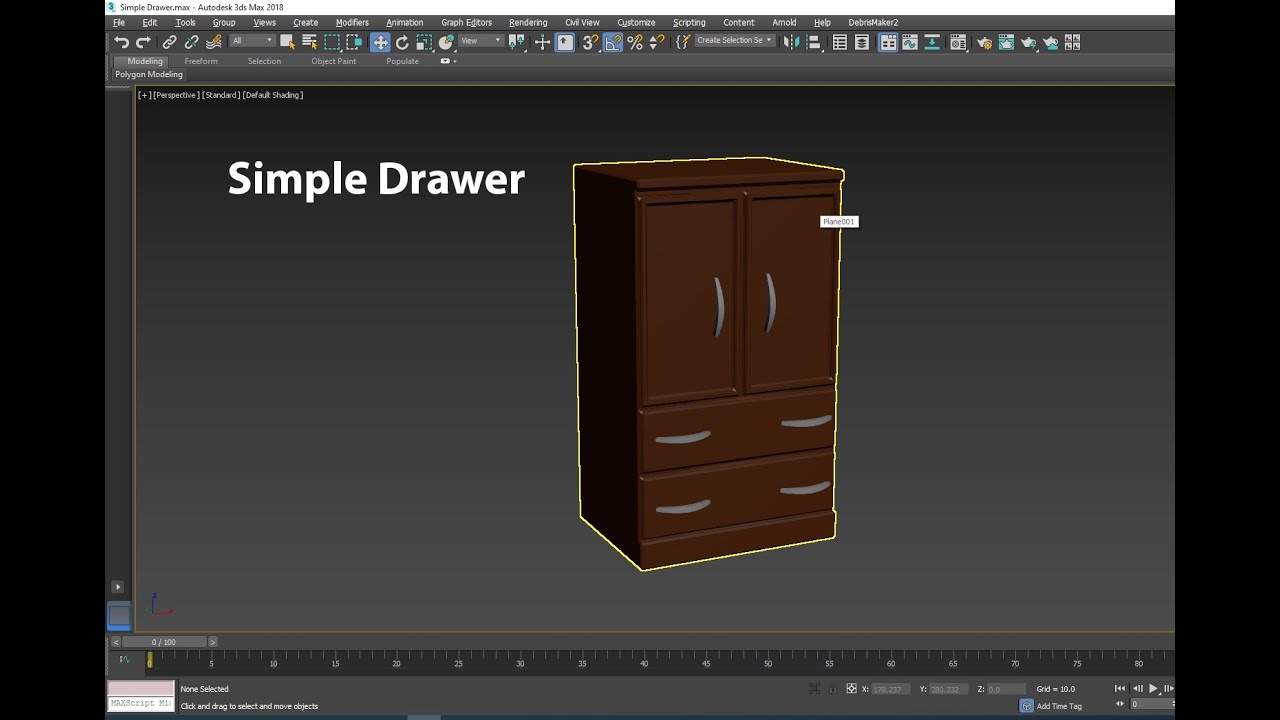 Simple Drawer modeling tutorial .