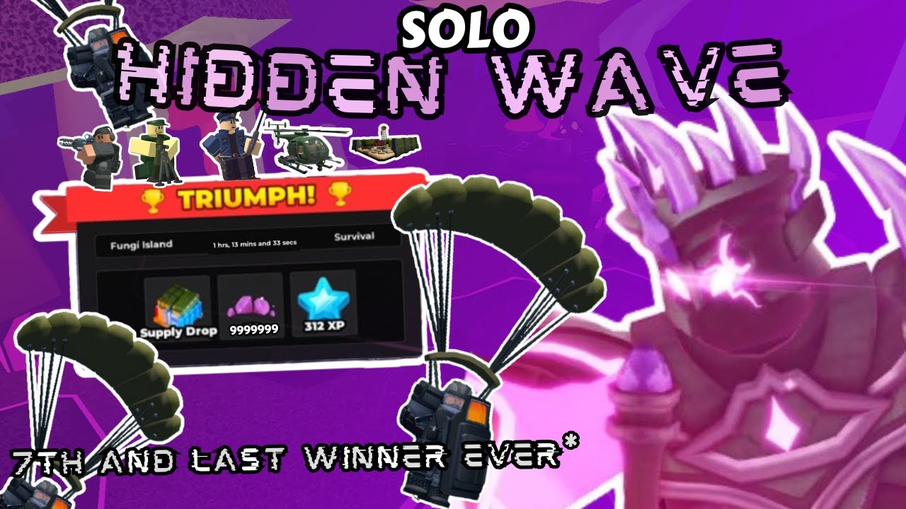 SEVENTH EVER SOLO HIDDEN WAVE GLITCHLESS 🗣️🔥 | Tower Defense Simulator