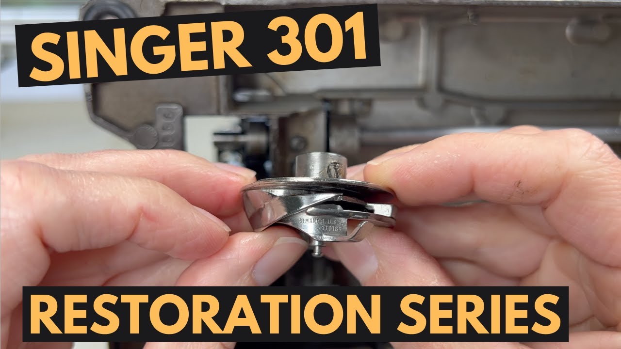 How to remove the hook on a Singer 301: Singer Restoration Series Part 7