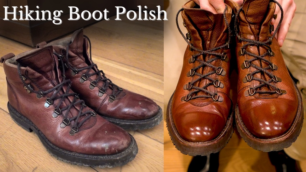 Polishing my 5 Year Old Barker Boots - Shoe Polish Tutorial