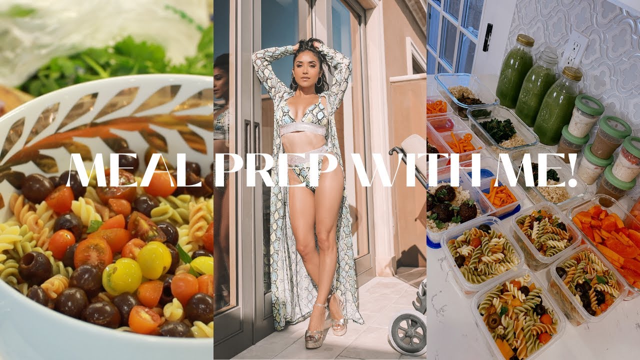 Meal Prep With Me! How I lose 1 LB a week! All Plant-based/Vegetarian 🍏🍍🍇