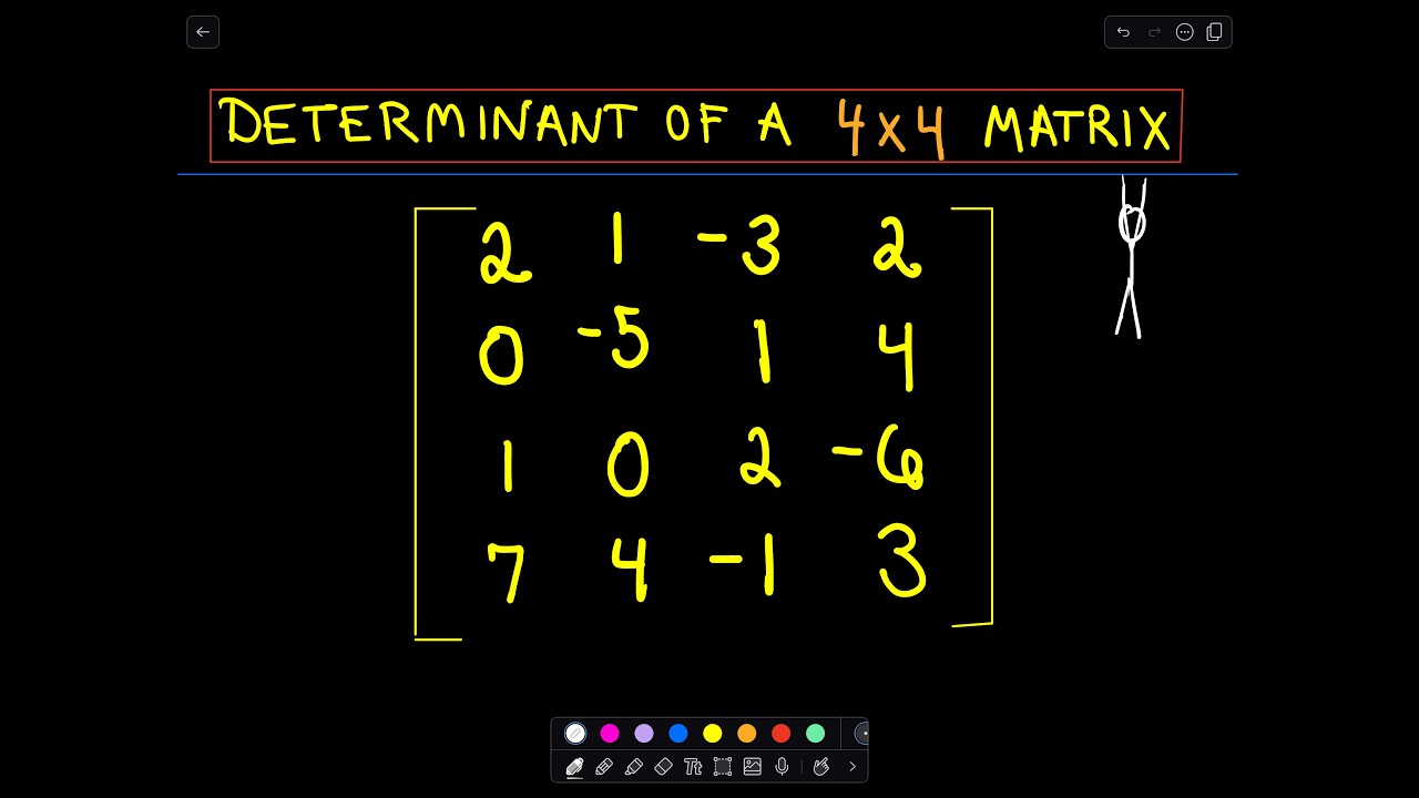Determinant of 4x4 Matrix