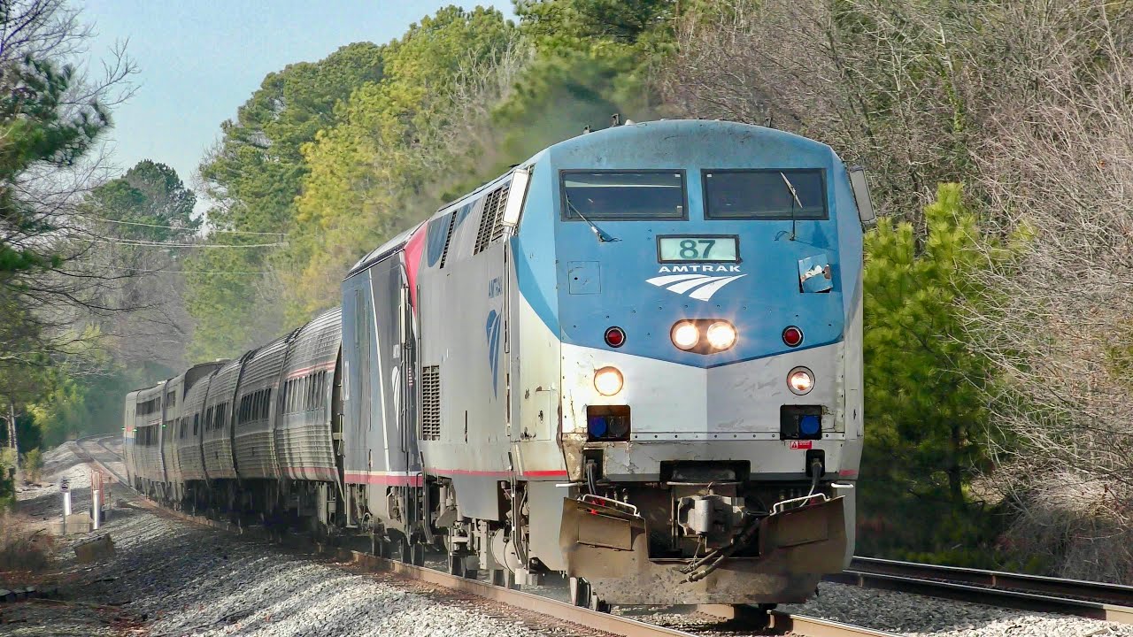Amtrak and CSX Trains in Raleigh, NC