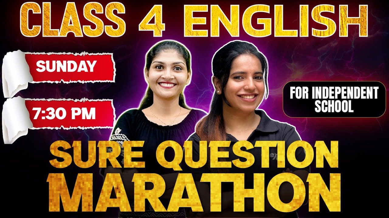 Class 4 Public Exam | English | Sure Questions Marathon | Independent School | Exam Winner Class 4