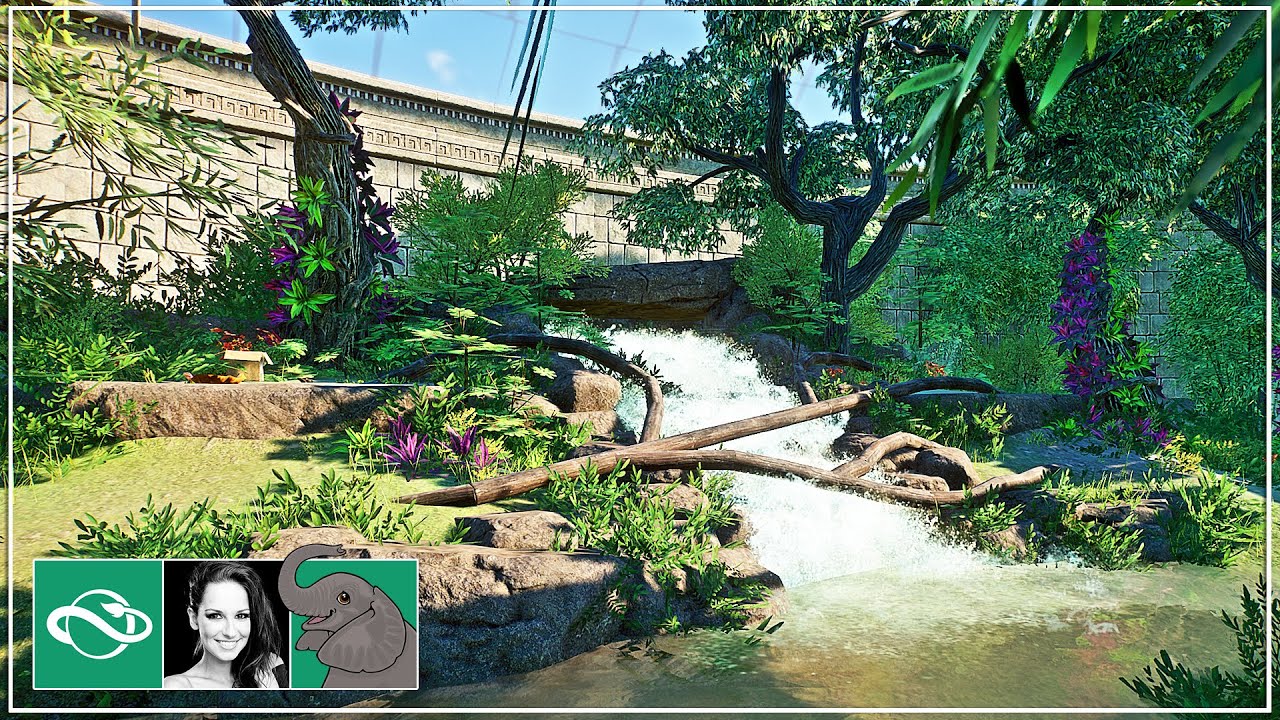 I Built a BEAUTIFUL Black Jaguar Temple Habitat with Waterfall in Planet Zoo