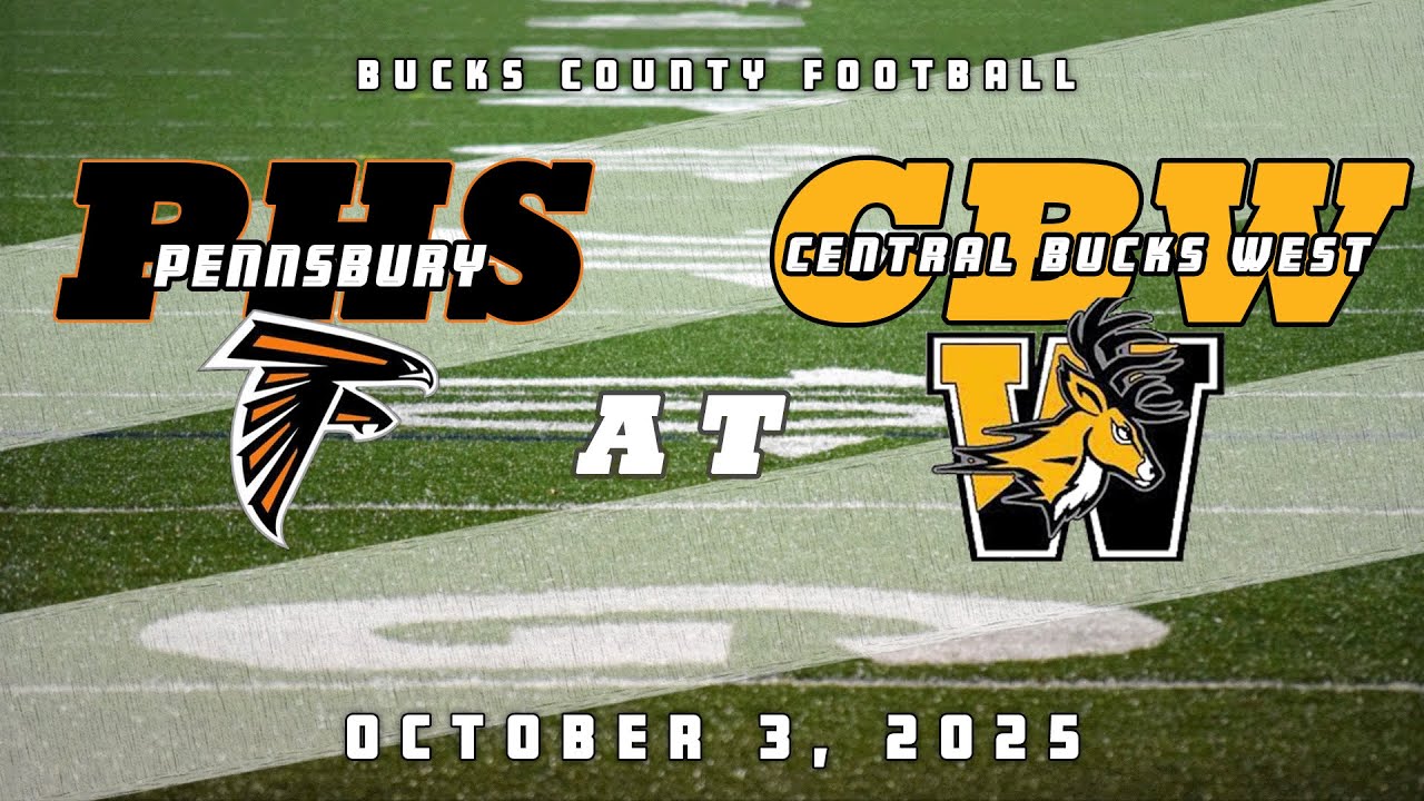 High School Football | Pennsbury Falcons at Central Bucks West Bucks 10/3/25
