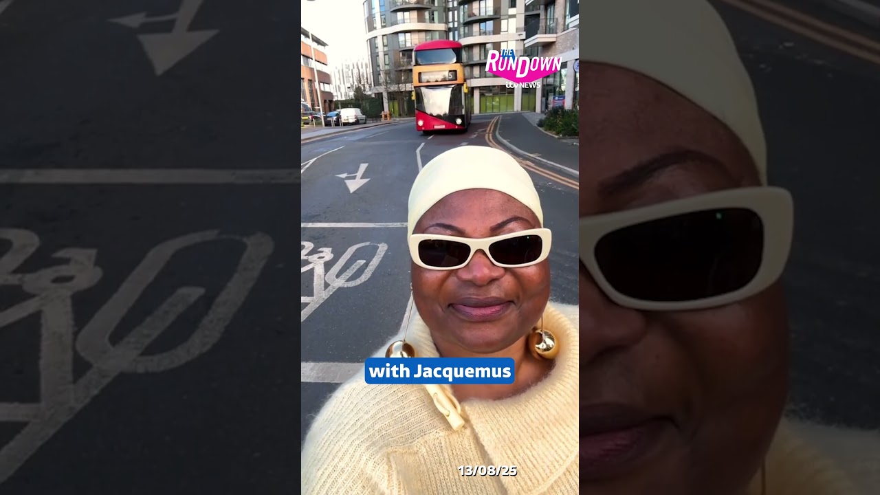 Bemi Orojuogun - aka the Bus Aunty - has teamed up with fashion brand Burberry #itvnews #fashion