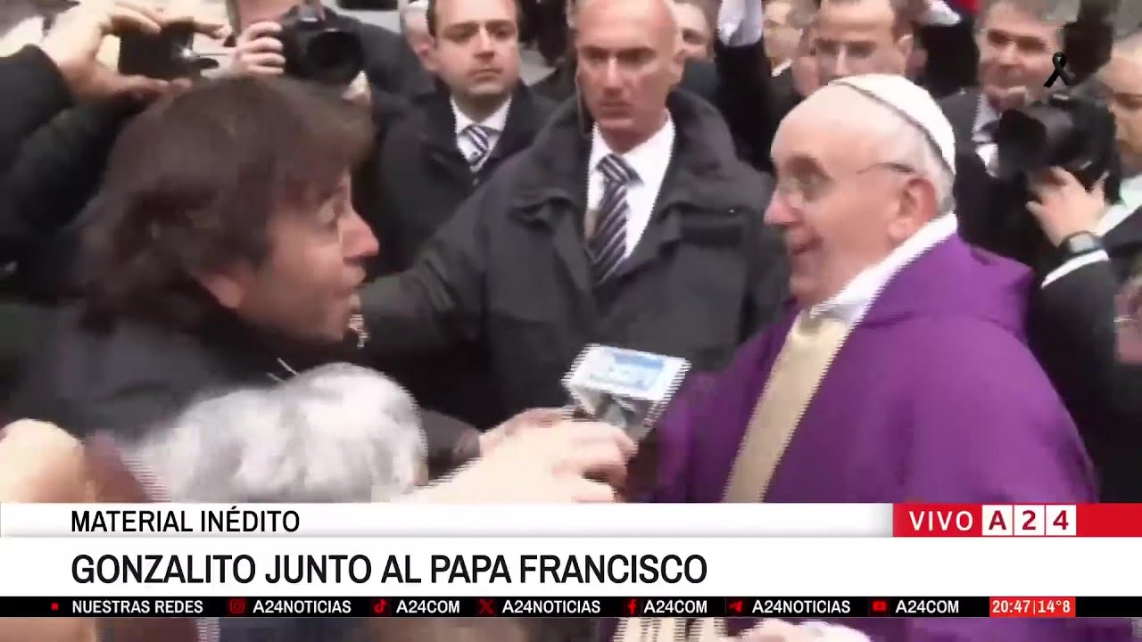 📹VIDEO INÉDITO: EL ENCUENTRO DE GONZALITO RODRÍGUEZ CON EL PAPA FRANCISCO