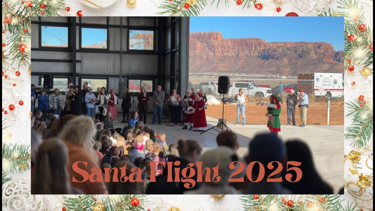 Полет Санта-Клауса 2025 от отделения Angel Flight West Utah