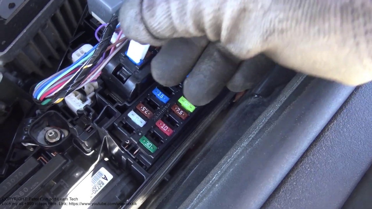 How to replace fuses Toyota Camry. Years 2007 to 2018