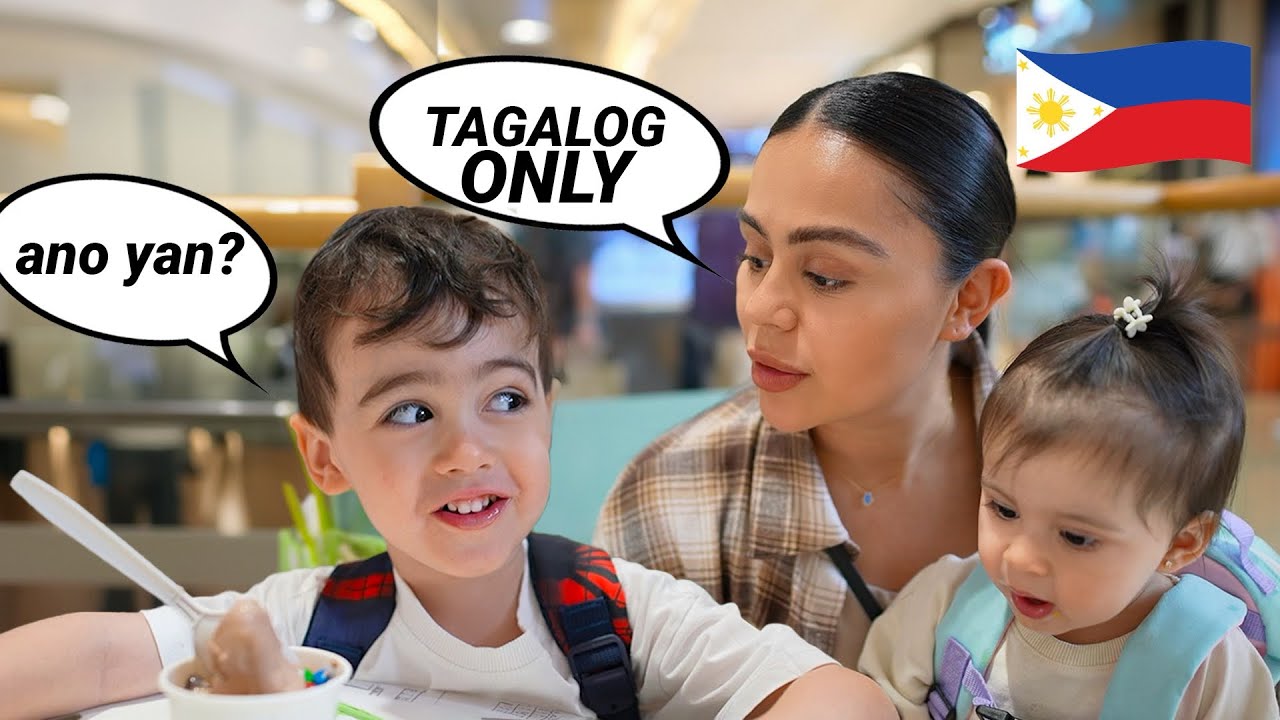 I Spoke FLUENT Tagalog To My Kids & Filmed Their Reaction 🤫