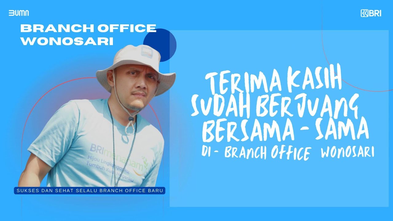 IDE - VIDEO PERPISAHAN ATASAN || FAREWELL ATASAN || PERPISAHAN PEMIMPIN CABANG BRI WONOSARI ALGHANII