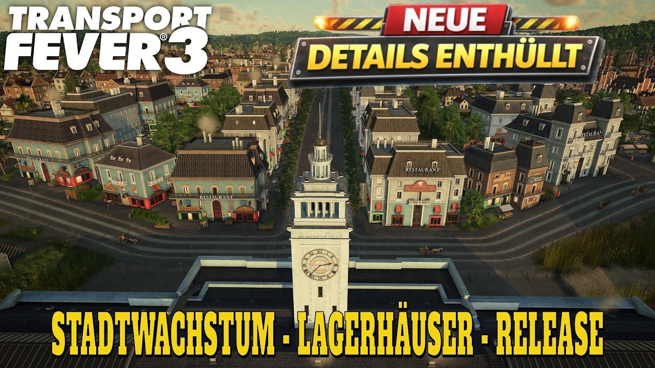TRANSPORT FEVER 3: Viele NEUE DETAILS | Kommt bald der RELEASE? | TPF3 NEWS