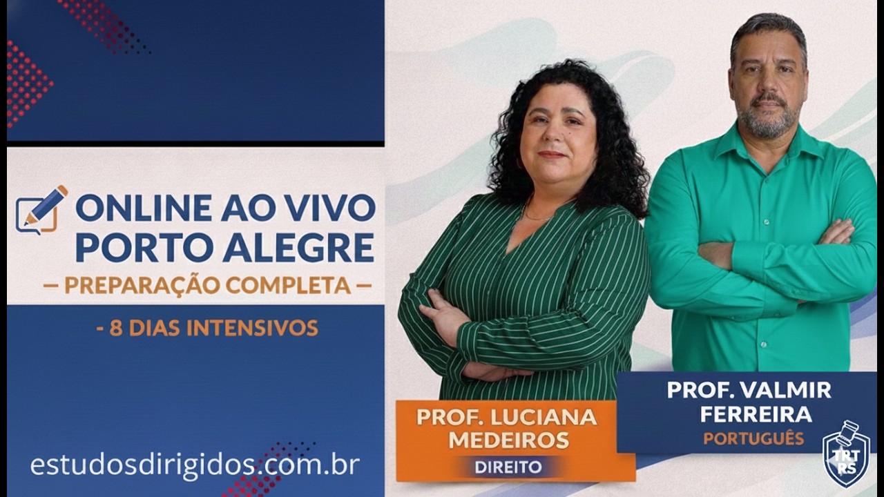 TRT RIO GRANDE DO SUL, PRÉ EDITAL, AO VIVO, PORTO ALEGRE