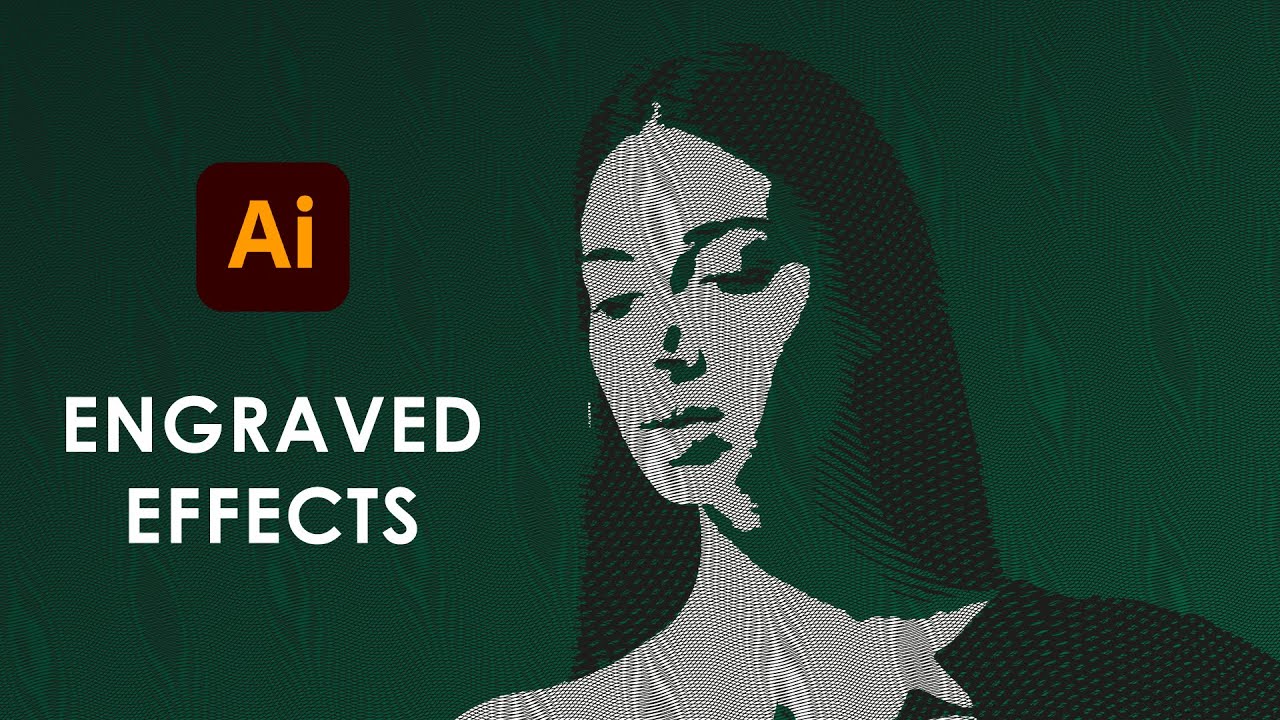 How to Create an Engrave Effect in illustrator Easy method