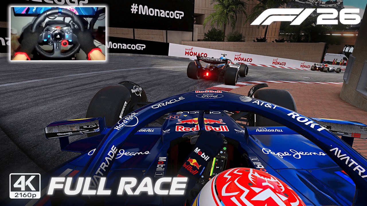 F1 26 MOD Ultra Realistic by Max Verstappen – Full Race 2026 Monaco GP | G29 Steering Wheel