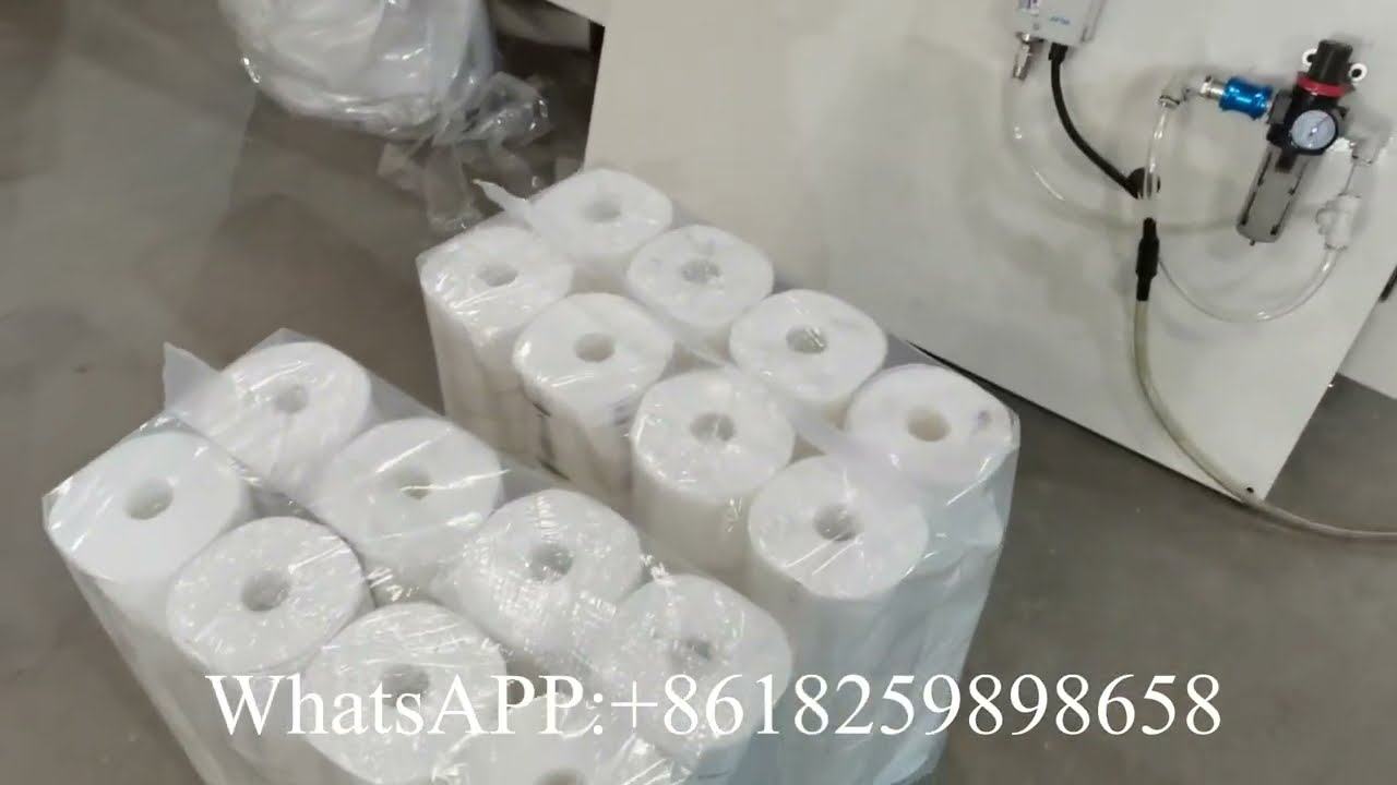 32 Rolls Small Toilet Tissue Paper Multi Rolls Packing Machine