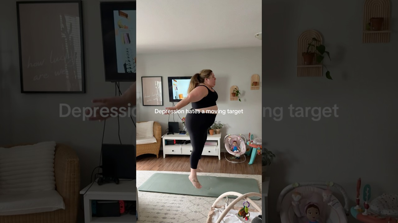 Move your body, mama 🤍 #postpartum #fitness, #momlife #weightlossjourney #plussize #baby #selfcare