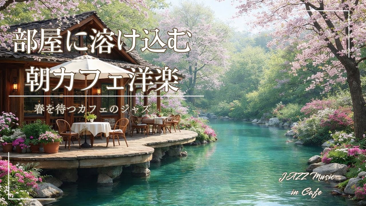 【気分上がるジャズplaylist】部屋に溶け込む、春を待つカフェのジャズ☕️｜2時間｜作業用BGM｜カフェミュージック｜ジャズ
