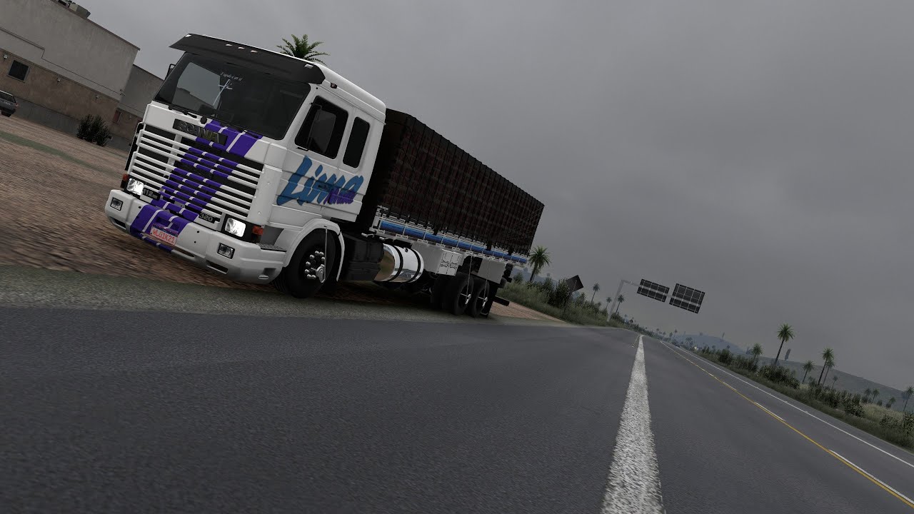 Scania 112 frontal com carga animada, em atualização de melhorias - breve disponivel! Mapa EAA.