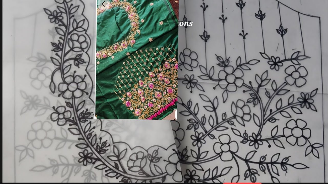 How to make Aari Design Tracing Papers | Aari Sketches 