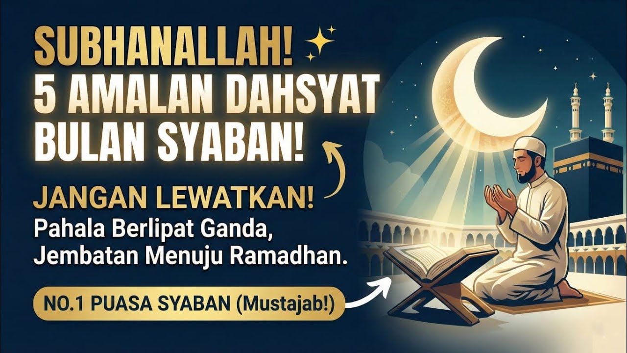 SUBHANALLAH ✨ Inilah 5 Amalan Dahsyat Bulan Syaban, No.1 Puasa Syaban