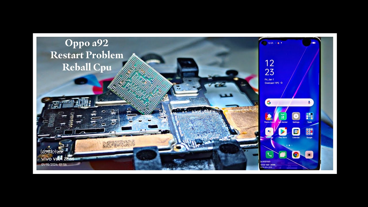 Oppo A92 Hang On Logo and Restart Problem - Cpu Reball