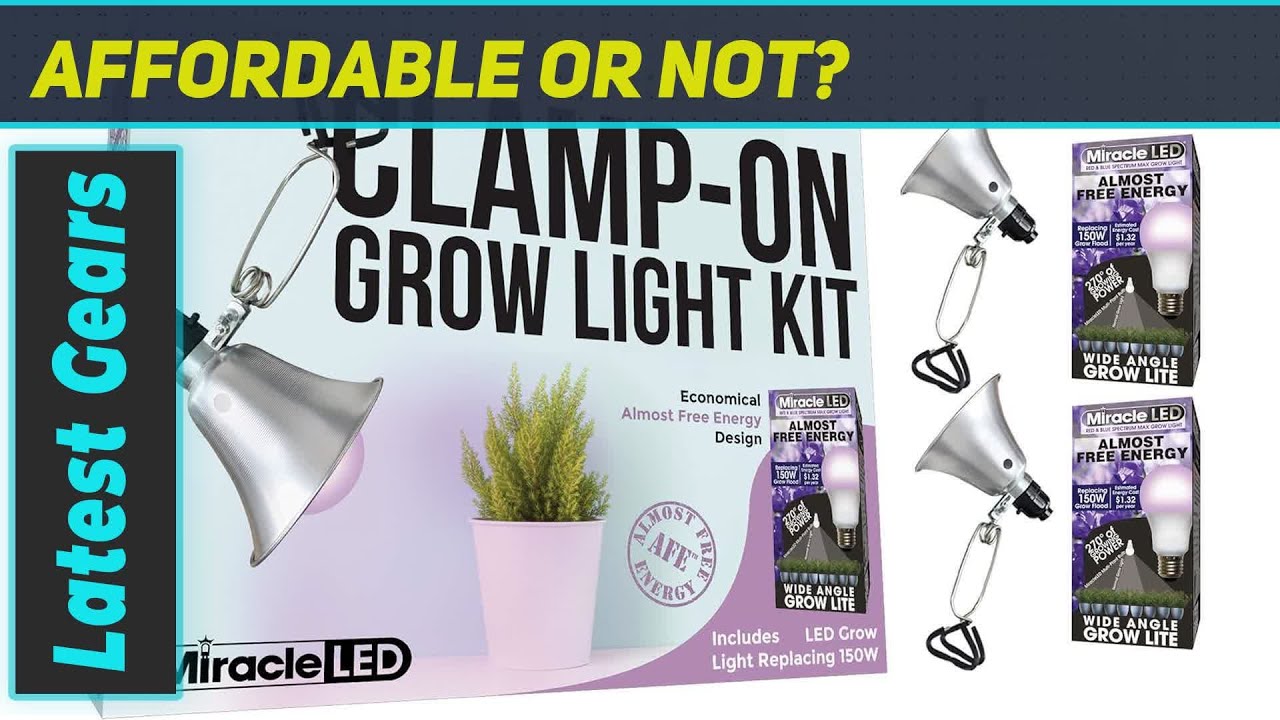 reviewMiracle LED Almost Free Energy Clamp-On LED Grow Light Kit - Best for High Yield Germination