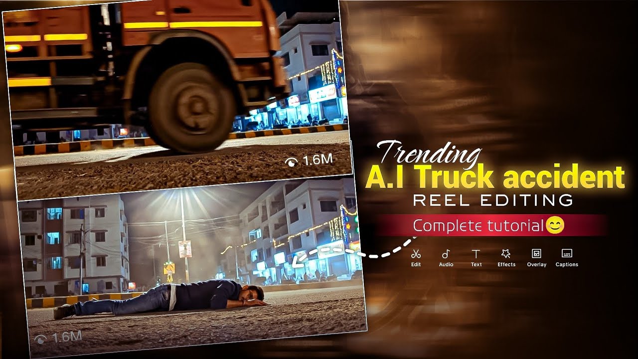 Instagram Trending AI Truck Accident Reels Editing | Ai Truck Body Falling Reels Editing