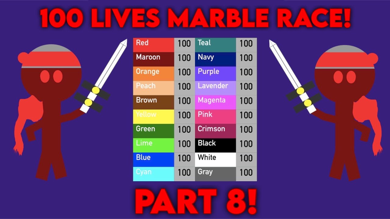 100 Lives Marble Race - Part 8!