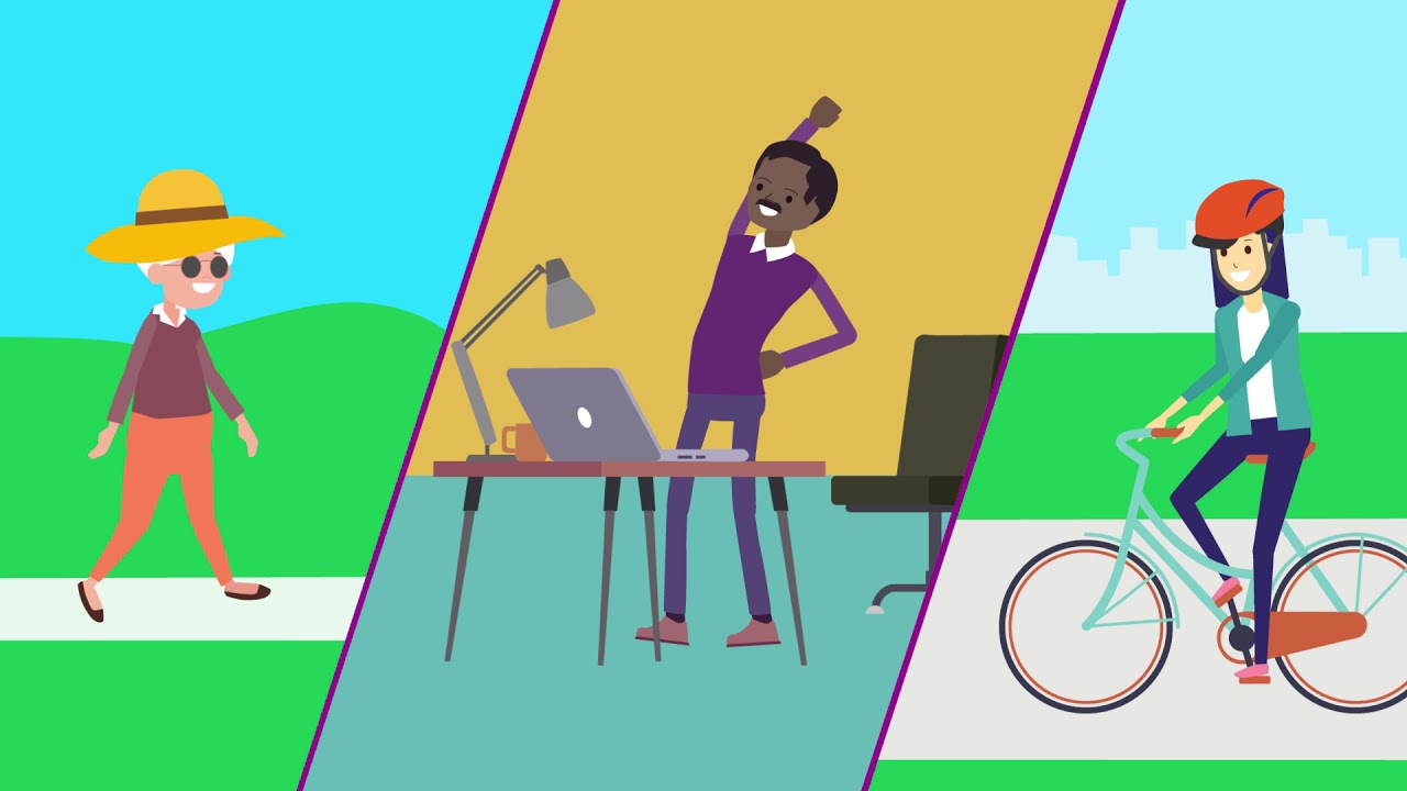 Be less sedentary and move more throughout the day