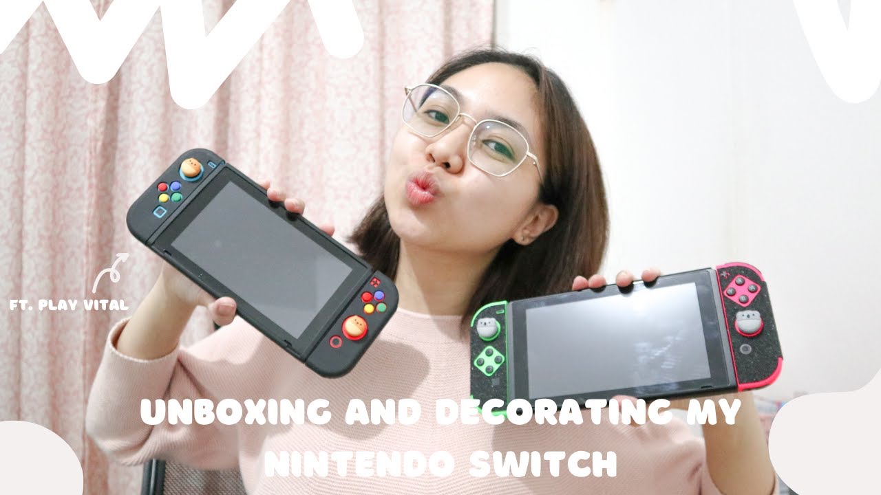 unboxing cute accessories for nintendo switch (ft. Play Vital)