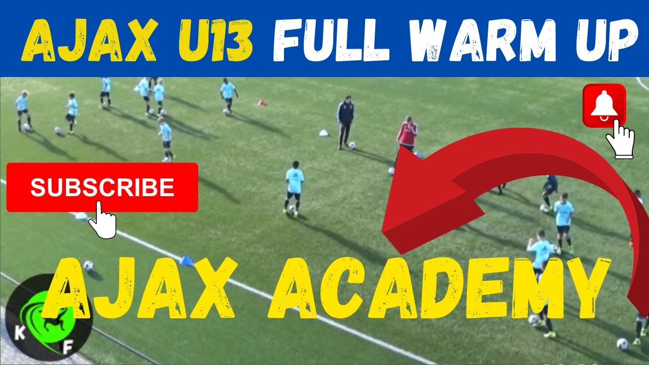 🔵⭐️🔵AJAX TRAINING U13 / FULL WARM UP DRILLS WITH THE BALL