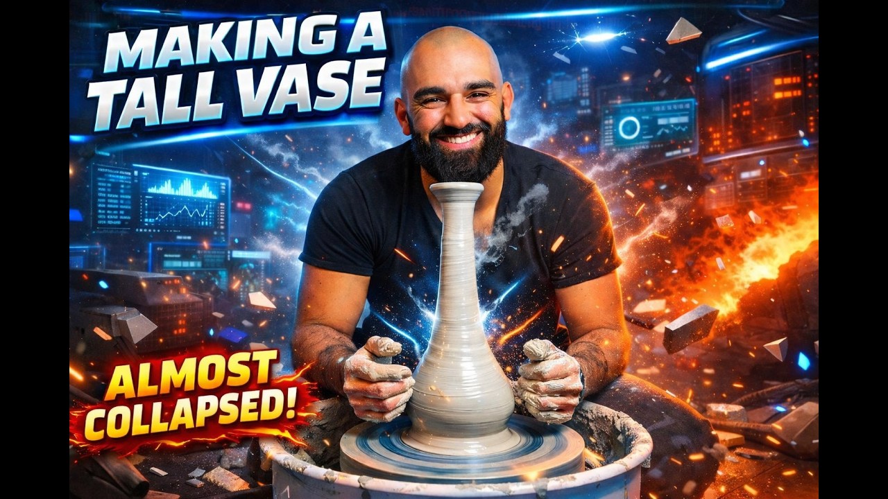 Making a Tall Vase (Almost COLLAPSED)