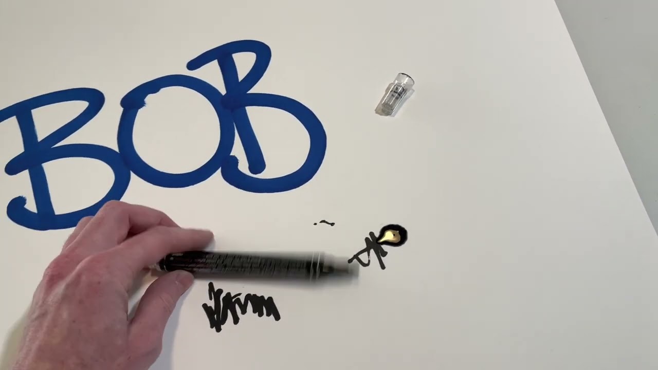 Krink K-42 Black Paint Marker - Vibrant and Opaque Fine Art Paint Pen for Any Surface - Permanent