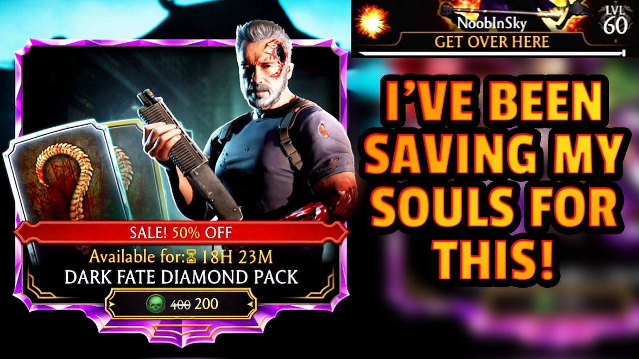 MK Mobile. I AM BLESSED! I Opened 40 Dark Fate Packs on BOTH OF MY ACCOUNTS! My Mind Was BLOWN!