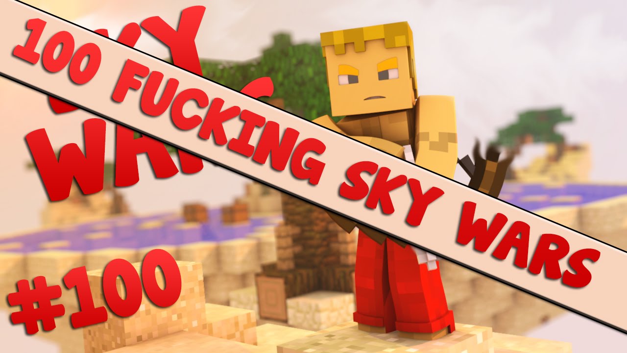 Minecraft Sky War's #100 100 FUCKING SKY WAR'S ! MEGA APOIO ? :D